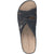Marco Tozzi Δερμάτινη  Παντόφλα σε Μαύρο Χρώμα BOURLIS Shoes - Accessories
