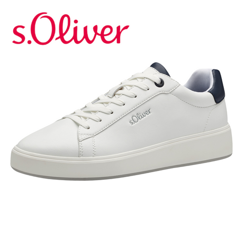 S. OLIVER Ανδρικά sneakers σε λευκό χρώμα