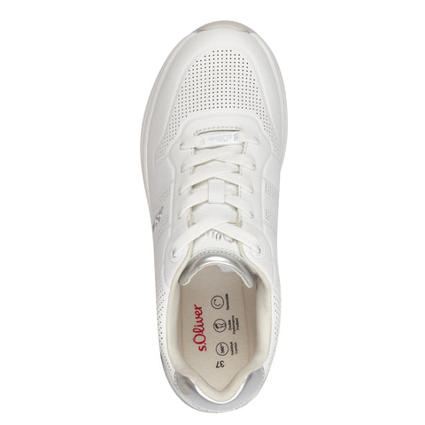 S.Oliver Γυναικεία Ανατομικά Sneakers Σε Λευκο Χρώμα