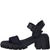 S.Oliver Γυναικεία Πέδιλα με Χοντρό Μεσαίο Τακούνι σε Μαύρο Χρώμα BOURLIS Shoes - Accessories