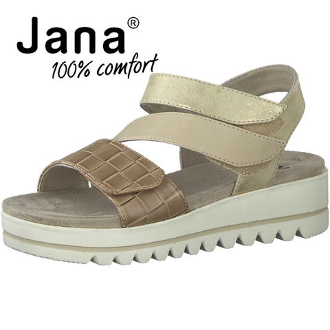 Jana  Ανατομικές Πλατφόρμες σε Χρώμα Μπεζ BOURLIS Shoes - Accessories