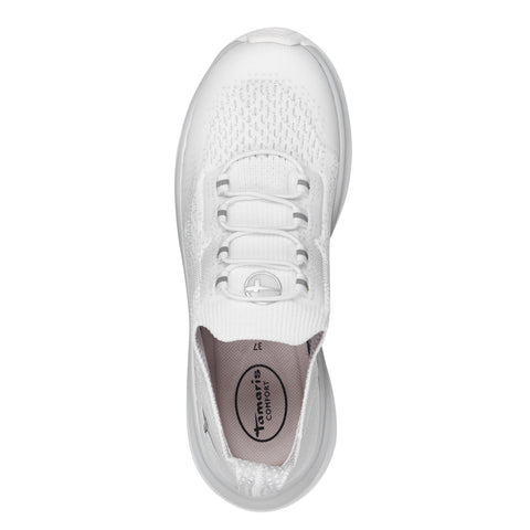 Tamaris Comfort Ανατομικά Sneakers Σε Λευκό Χρώμα