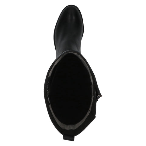 Caprice Δερμάτινες ανατομικές μπότες σε Μαύρο χρώμα. BOURLIS Shoes - Accessories