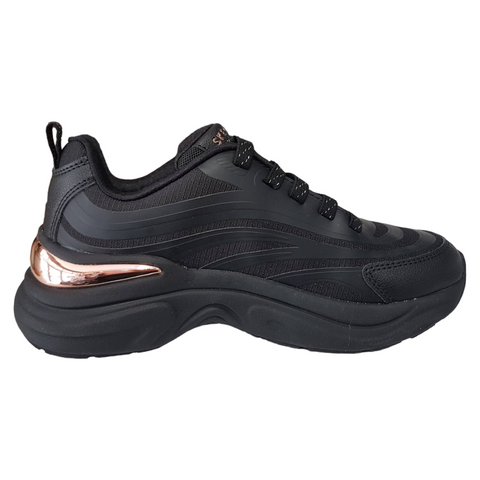 Skechers Γυναικεία Ανατομικά Sneakers Σε Μαύρο Χρώμα