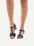 Caprice Ανατομικά Δερμάτινα Πέδιλα σε Μπλέ Χρώμα BOURLIS Shoes - Accessories