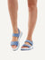 Caprice Ανατομικά Δερμάτινα Πέδιλα σε Μπλε  Χρώμα BOURLIS Shoes - Accessories