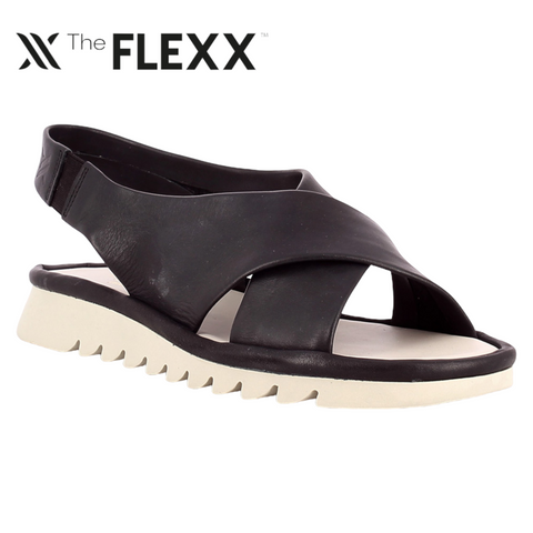 The Flexx Γυναικεία Πέδιλα Σε Μαύρο Χρώμα BOURLIS Shoes - Accessories