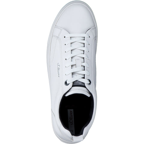 S. OLIVER Ανδρικά sneakers σε λευκό χρώμα BOURLIS Shoes - Accessories