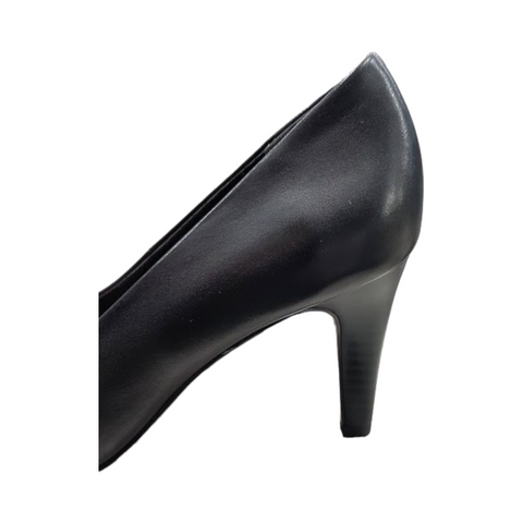 S.oliver Δερμάτινες Γυναικείες Γόβες Σε Μαύρο Χρώμα BOURLIS Shoes - Accessories